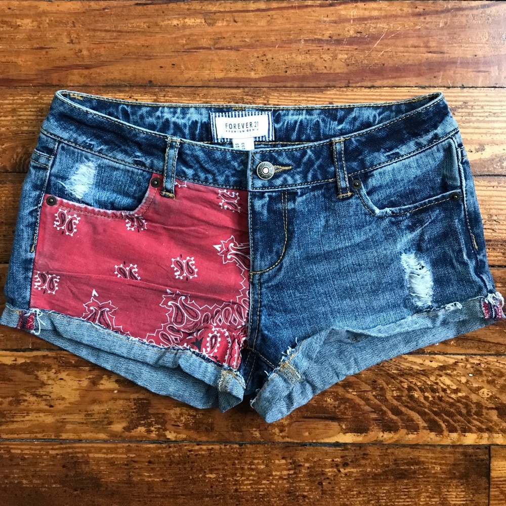 Forever 21 Bandana Shorts