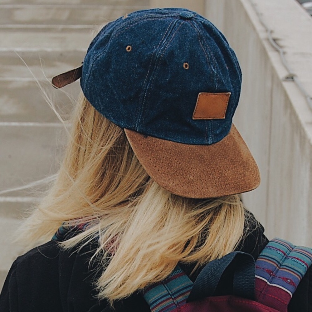 Demin /suede vintage hat