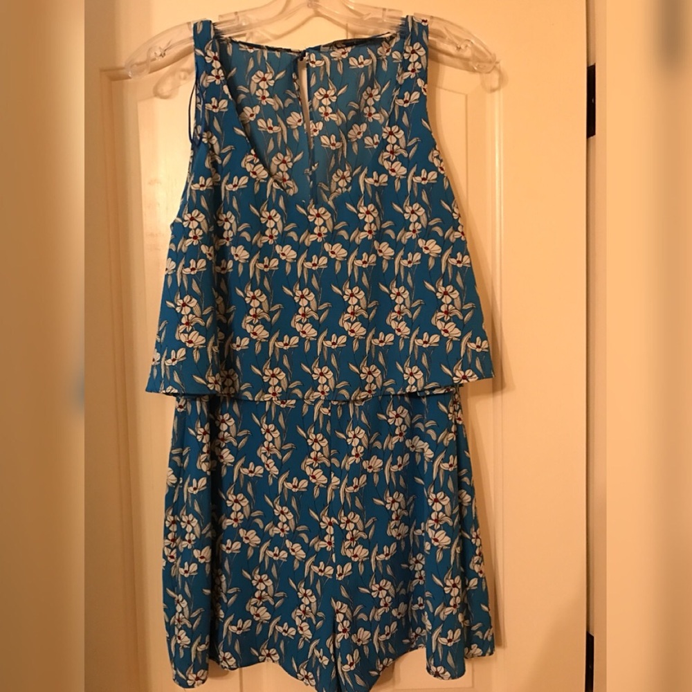 Zara Blue Flower Romper
