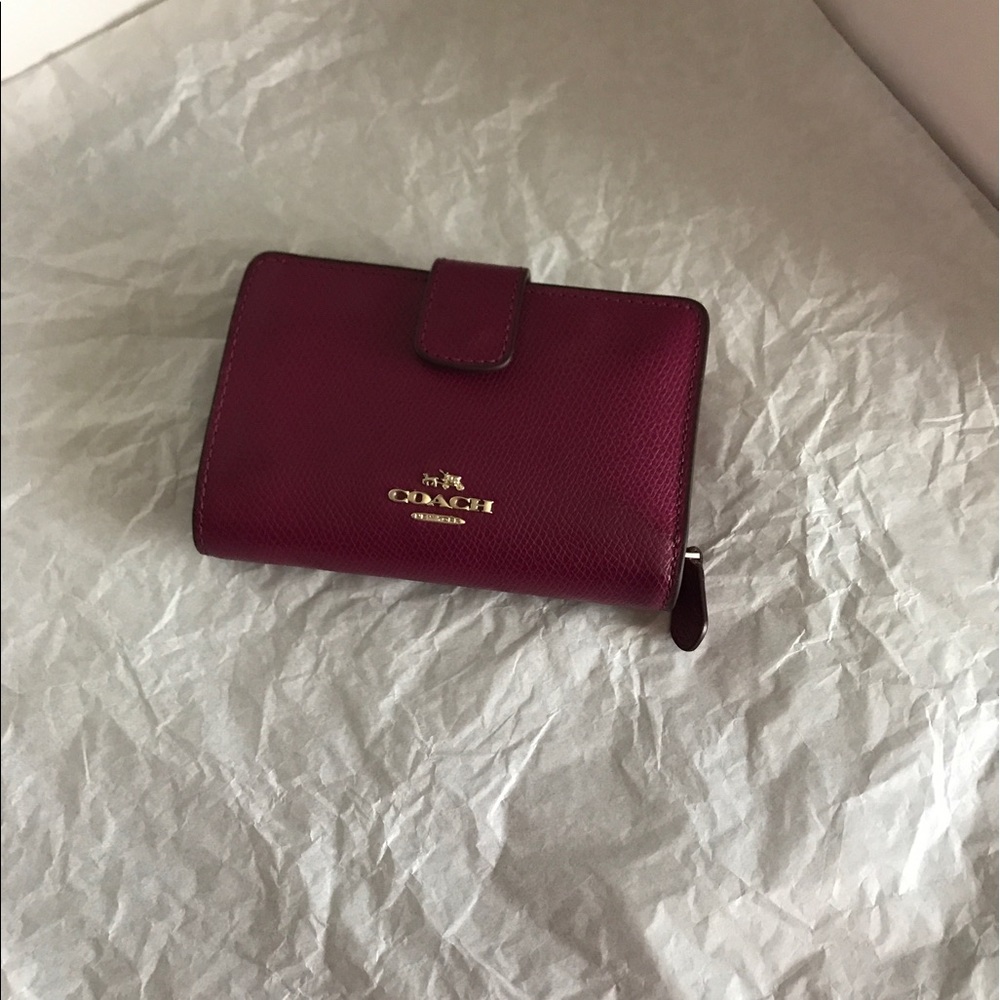 Purple Coach Wallet