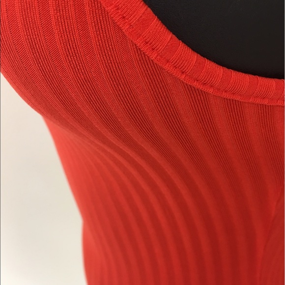 Orange Ribbed Bodysuit - Picture 4 of 6