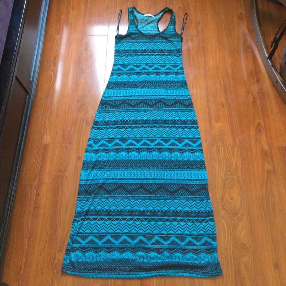 Aztec print maxi dress