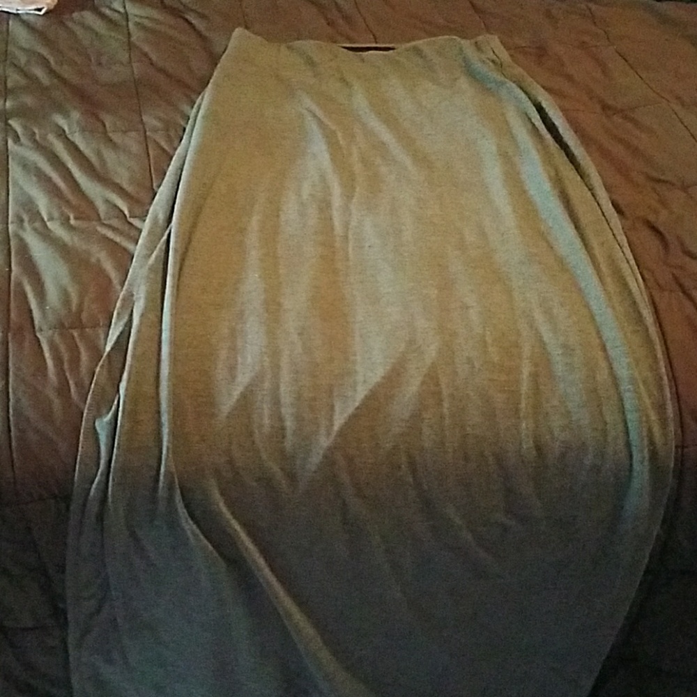 Grey maxi skirt