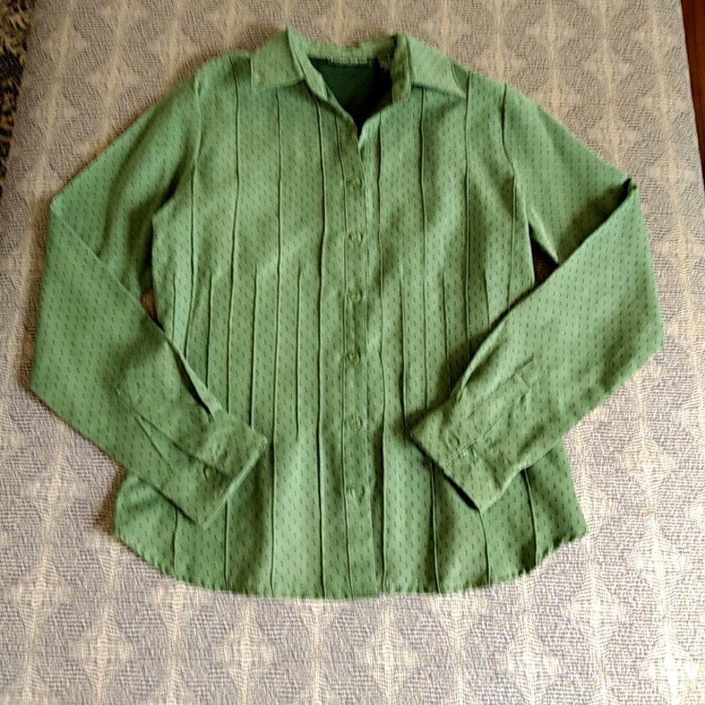 Faux Suede Polkadot Blouse 🎉3 FOR $10🎉