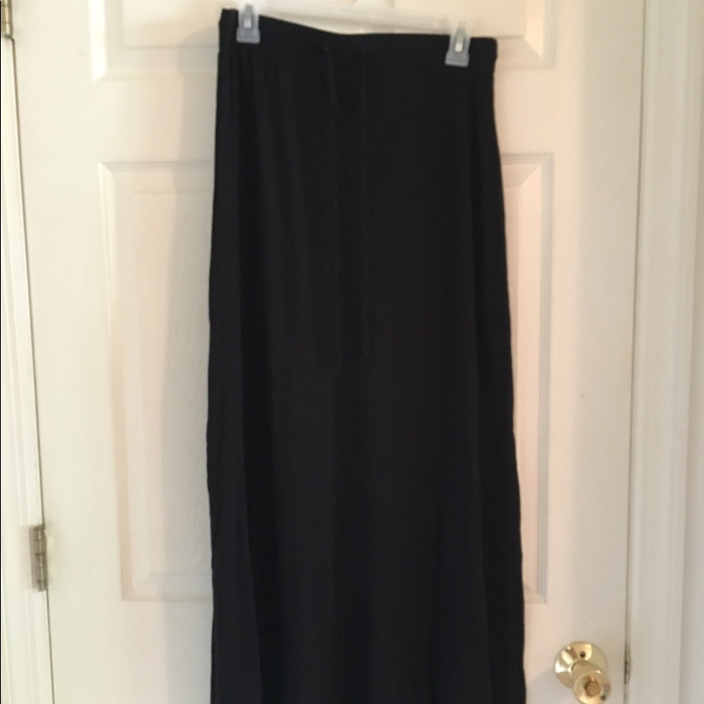 Black maxi skirt