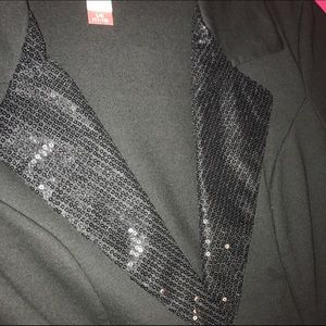 black sequin blazer