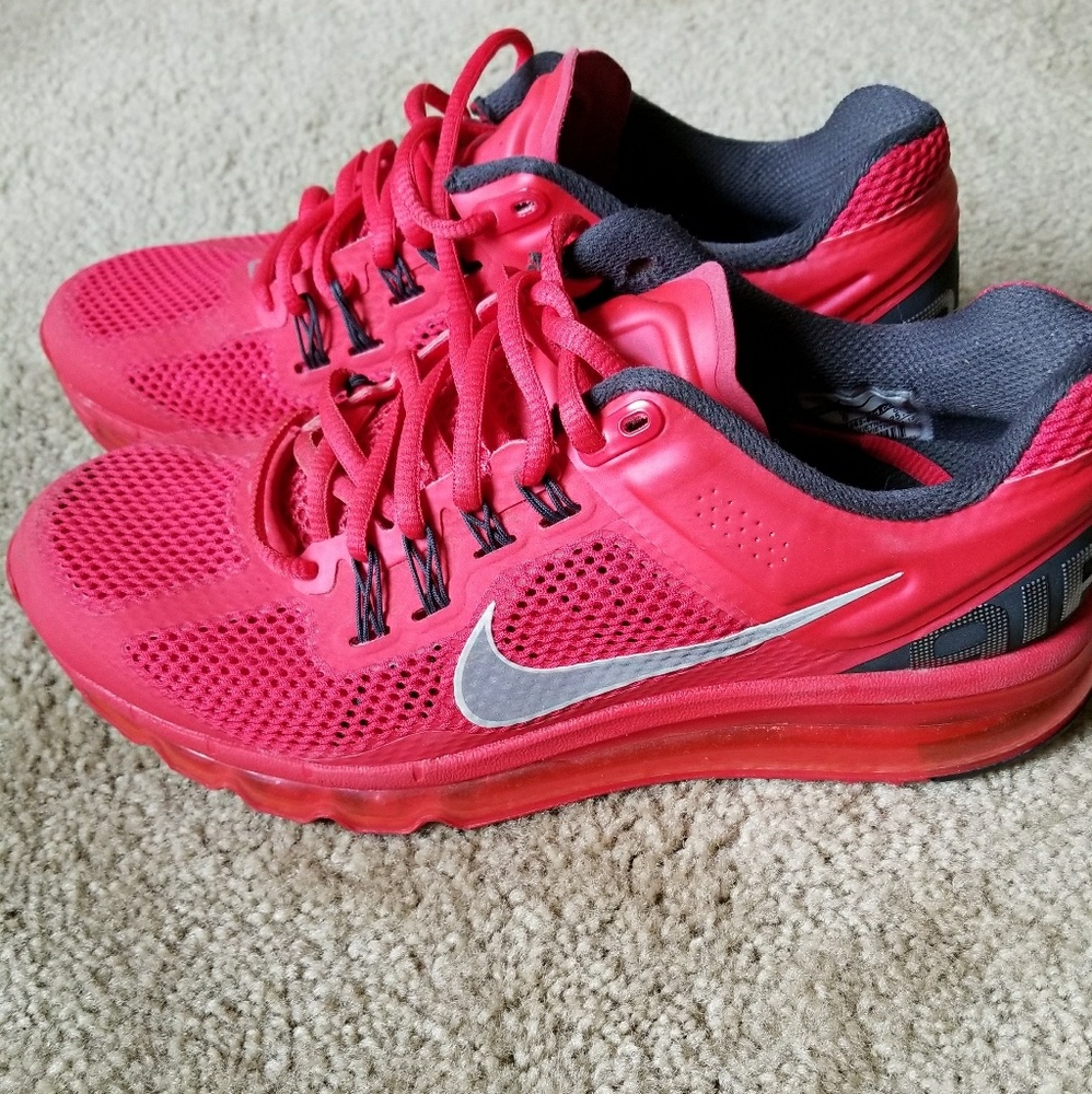 Nike Air Max+ 2013 Red Running Shoes