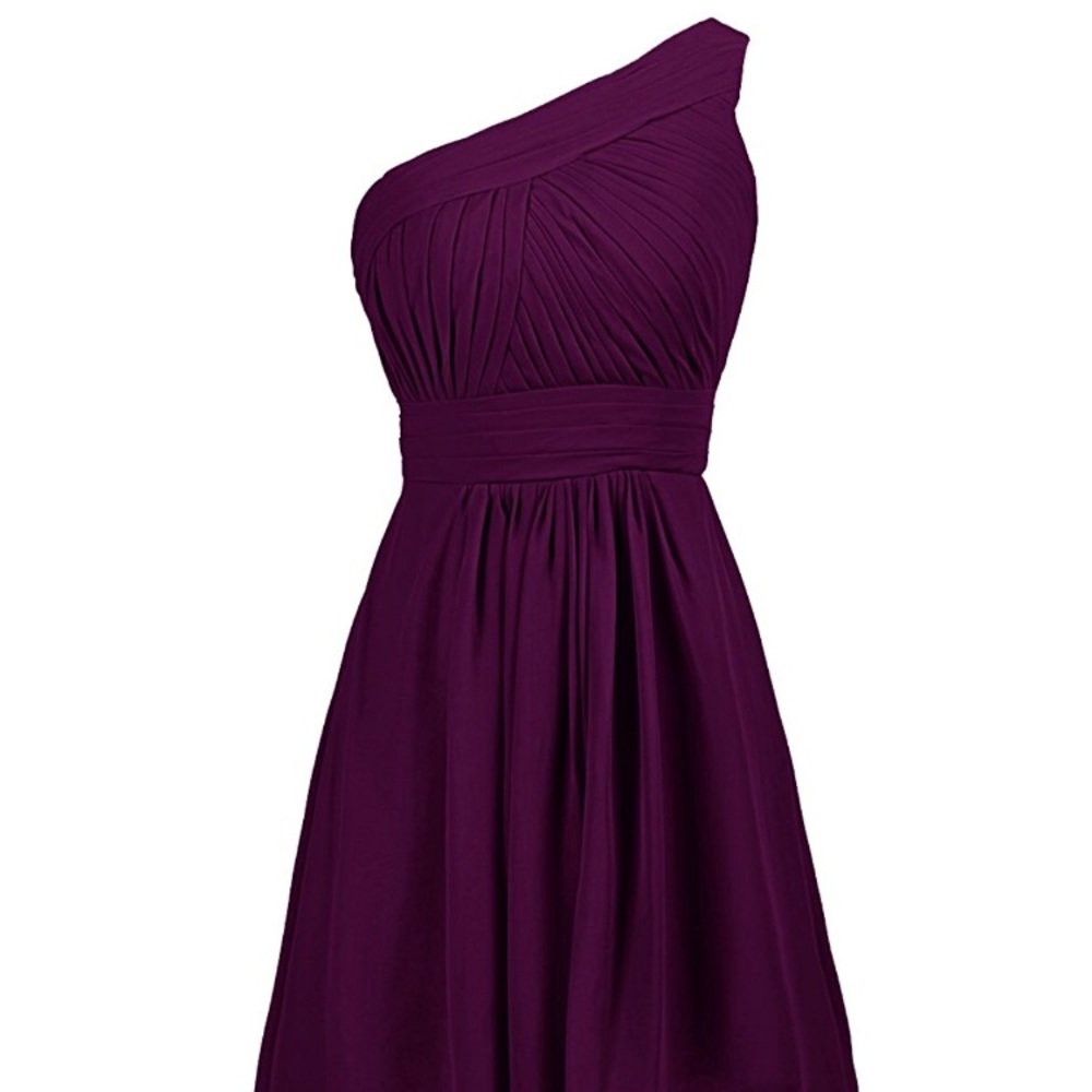 Purple One Shoulder Dress