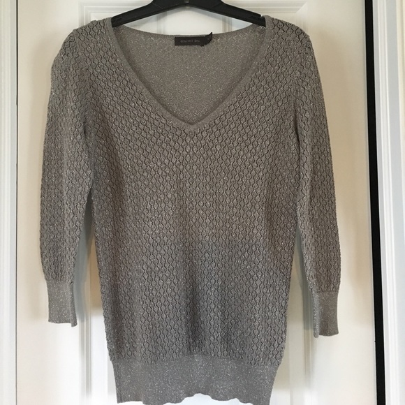 Sheer gray and silver top - Picture 1 of 1