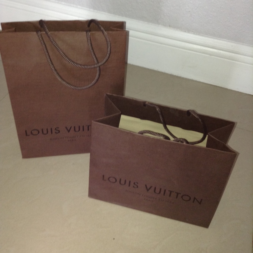 Louis Vuitton shopping bags