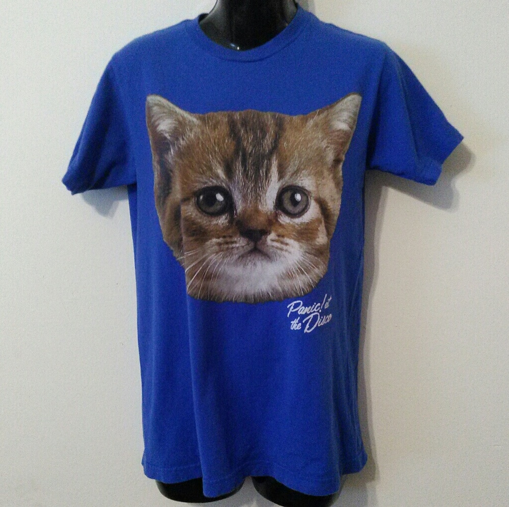 Panic at the Disco Kitty Cat Band Shirt Unisex S