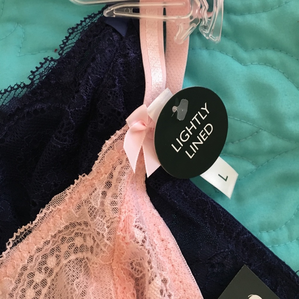 NWT Laura Ashley TWO PACK Lace Bralette - Picture 4 of 5
