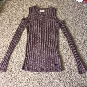 Open shoulder sweater