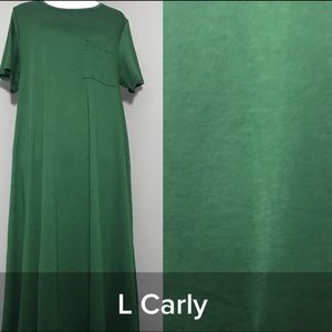 Lularoe green Carly Dress size Large nwt