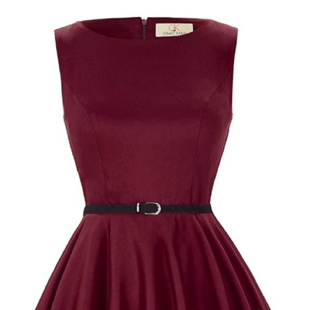 Red Fit and Flow Dress
