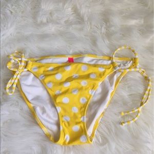 Victoria's Secret yellow polka dot bikini bottom