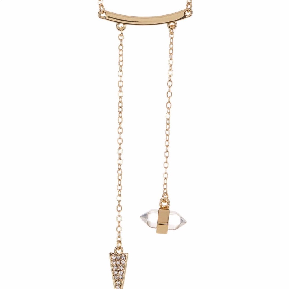 New Rebecca Minkoff double drop necklace