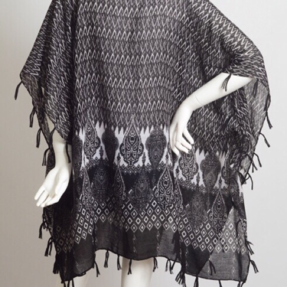 Black boho fringed ‼️sold out - Picture 2 of 4