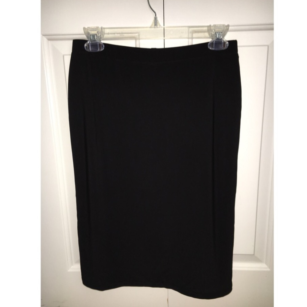Black knee length skirt