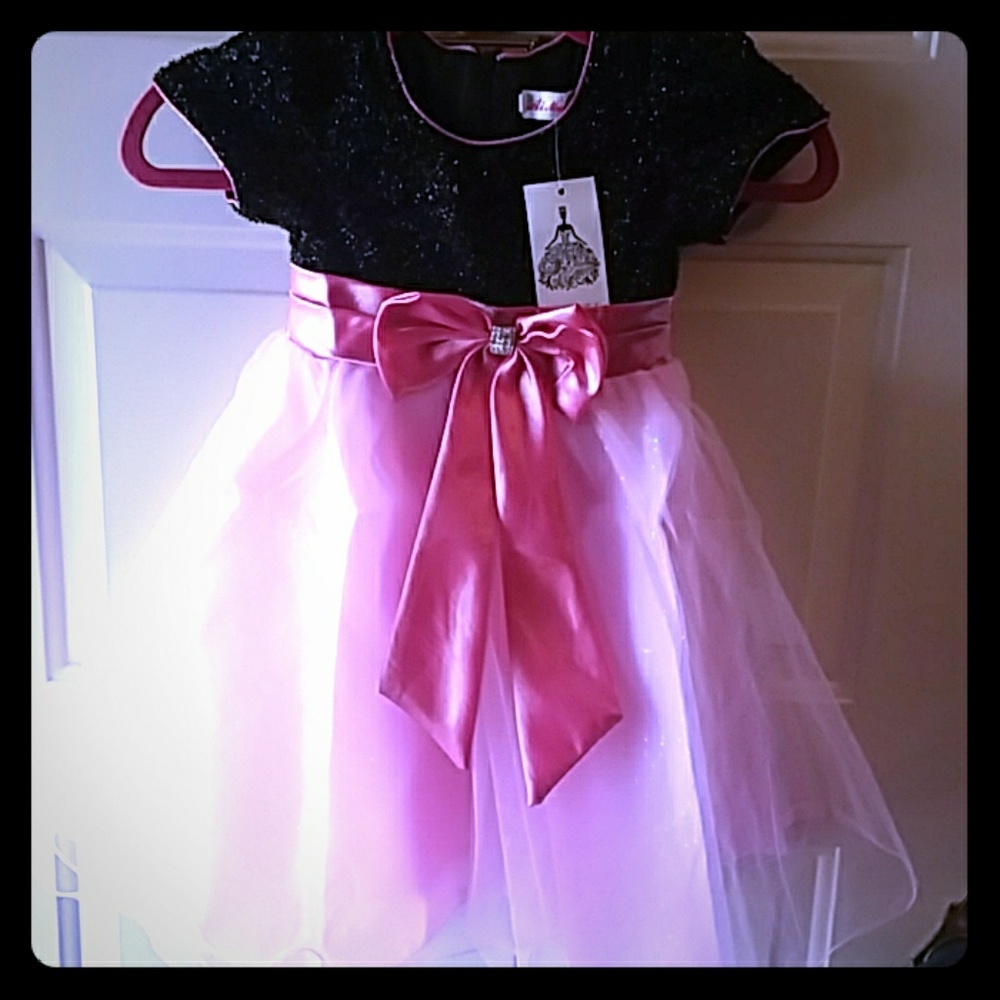 Sequin Bowknot embellished dress