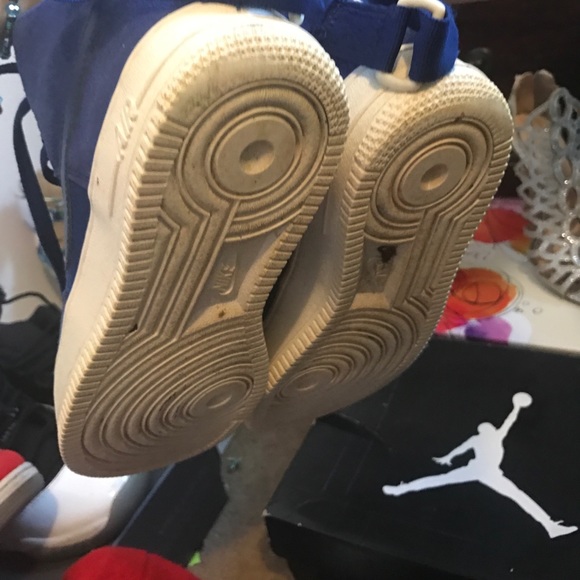 Navy blue Nike Air Force 1s - Picture 3 of 4