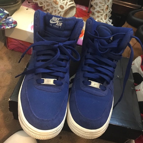 Navy blue Nike Air Force 1s - Picture 4 of 4