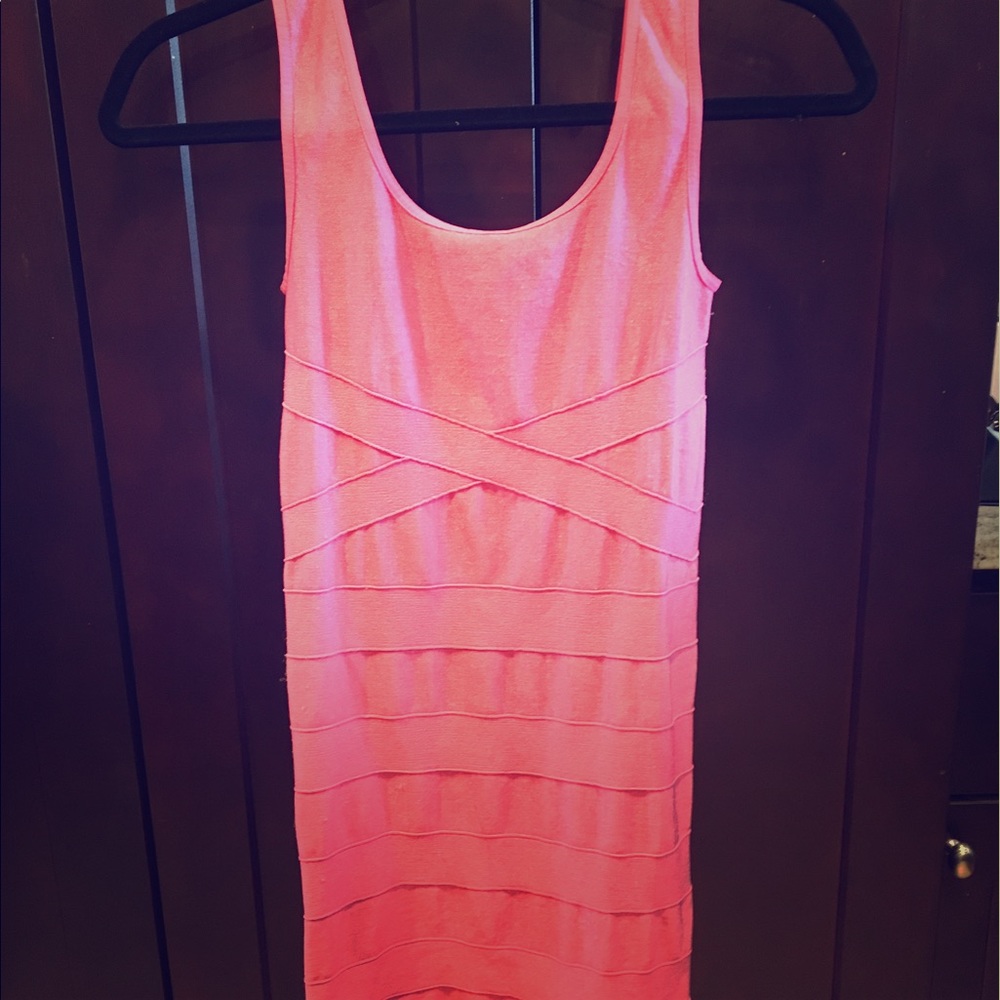 Bebe hot pink dress