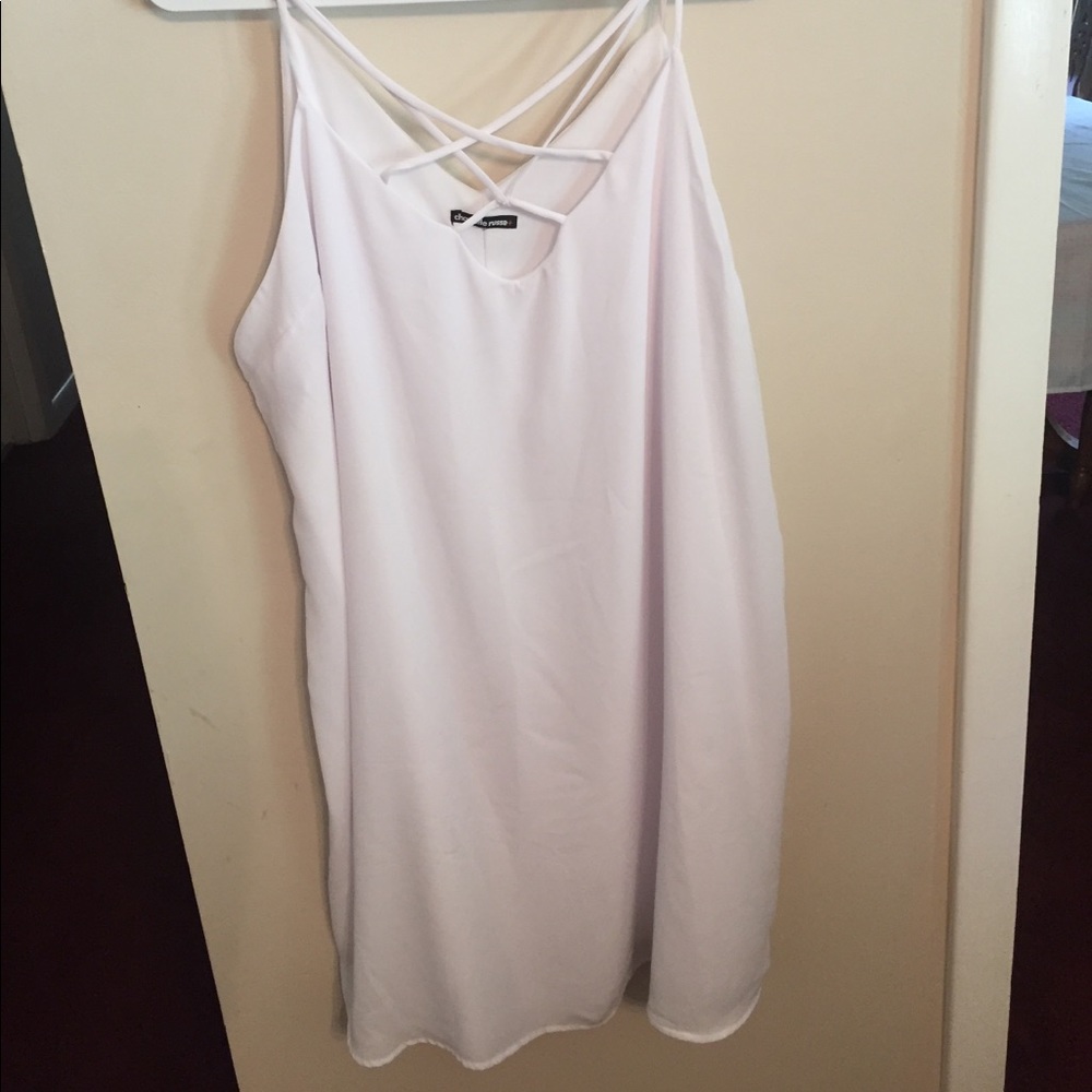 White 3X shift dress