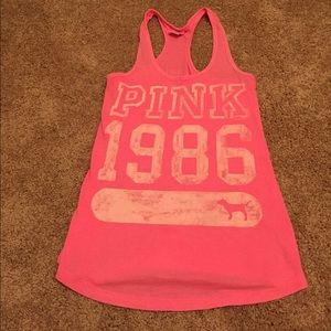 Never worn razor back PINK tank top