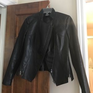 Black, leather jacket