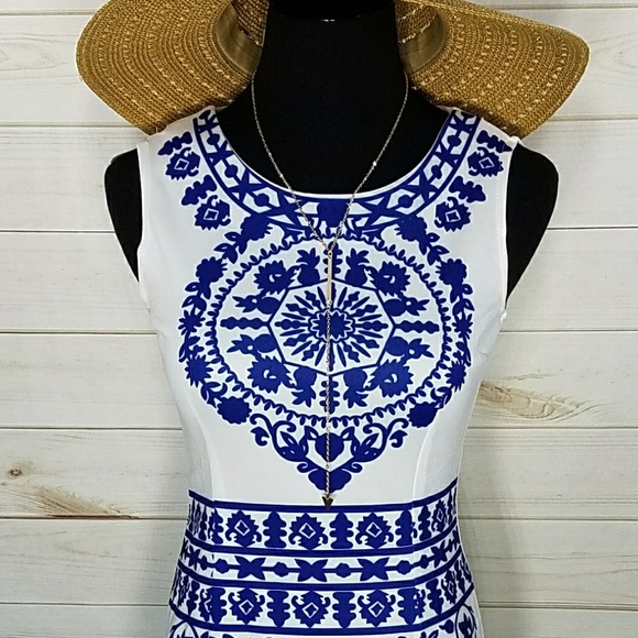 💙Alluring ROYAL DALTON Bodycon Dress - Picture 4 of 4