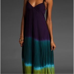 Free People tie dye crinkle maxi festival dress