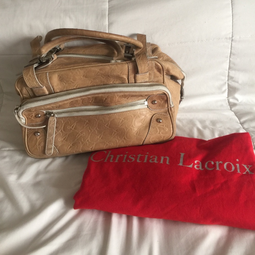 Christian Lacroix leather handbag