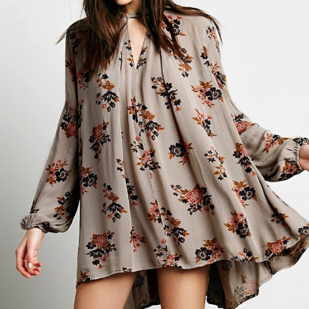 Floral SWING DRESS Keyhole Trapeze TREE SWING NEW - Picture 3 of 5