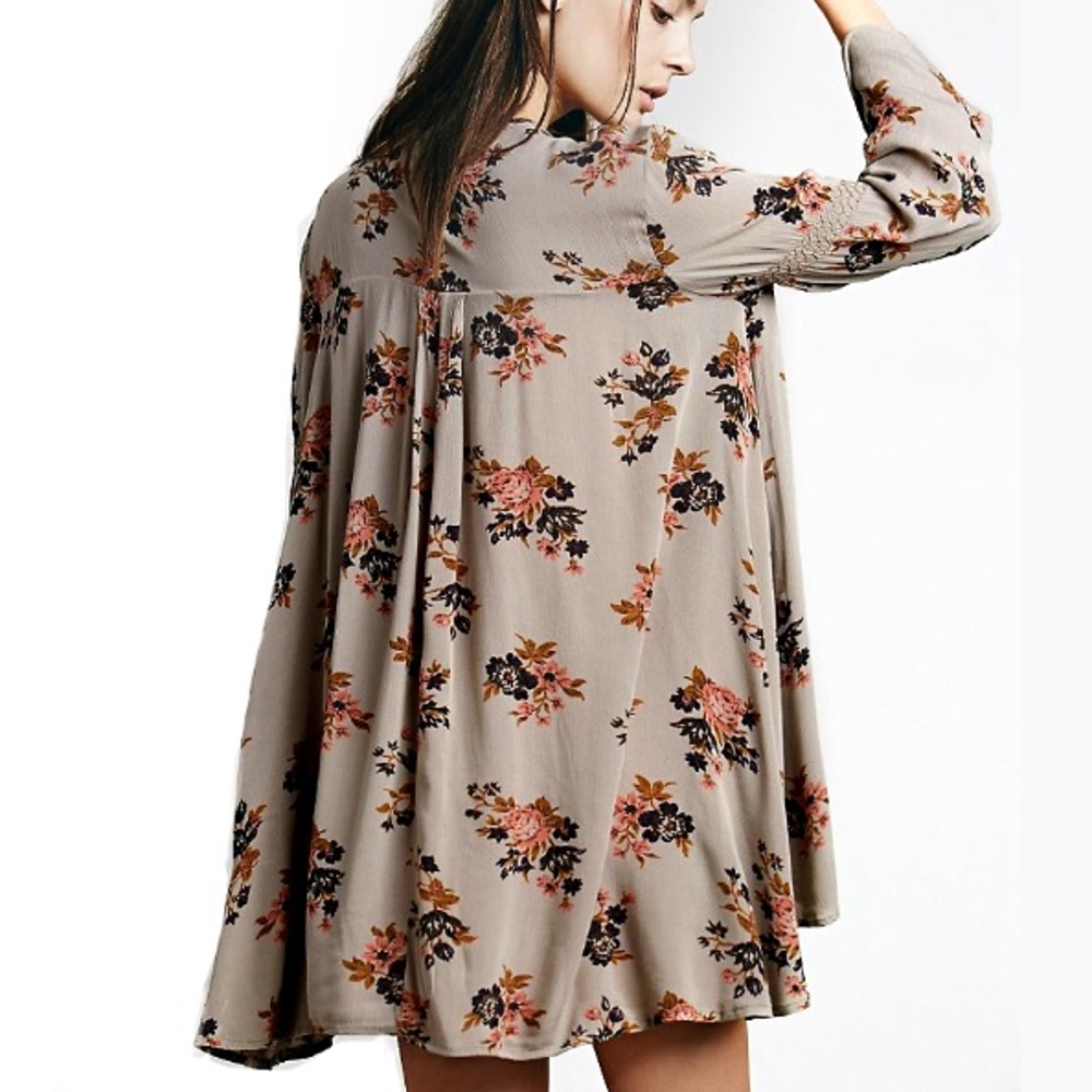 Floral SWING DRESS Keyhole Trapeze TREE SWING NEW - Picture 4 of 5