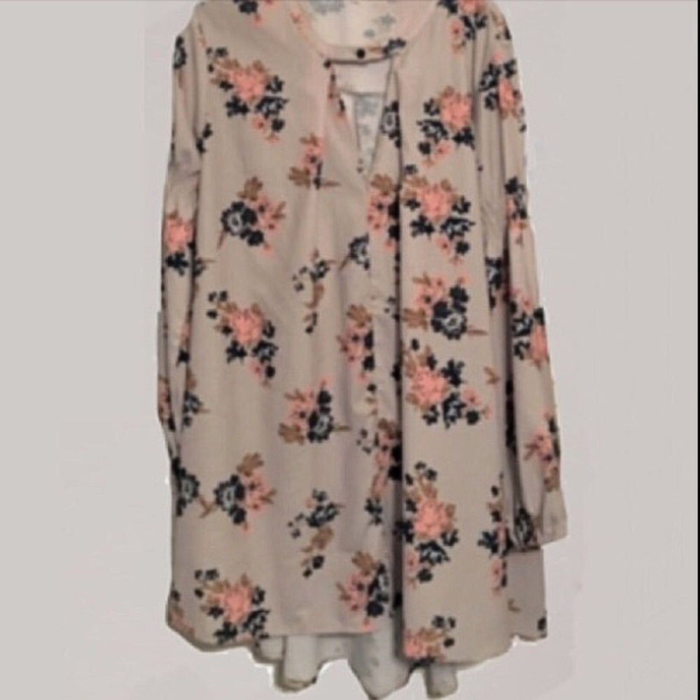 Floral SWING DRESS Keyhole Trapeze TREE SWING NEW - Picture 5 of 5