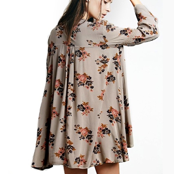 Floral SWING DRESS Keyhole Trapeze TREE SWING NEW - Picture 4 of 5