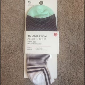 To-And-From Lululemon Secret Socks - M/L - NEW!