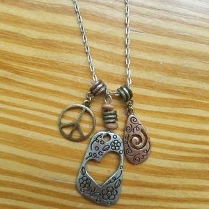 Peace & Love Necklace