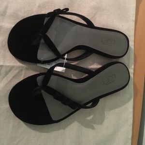 Ann Taylor Loft slip on sandals