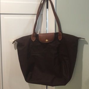 Authentic Brown Longchamp Le Pliage Tote