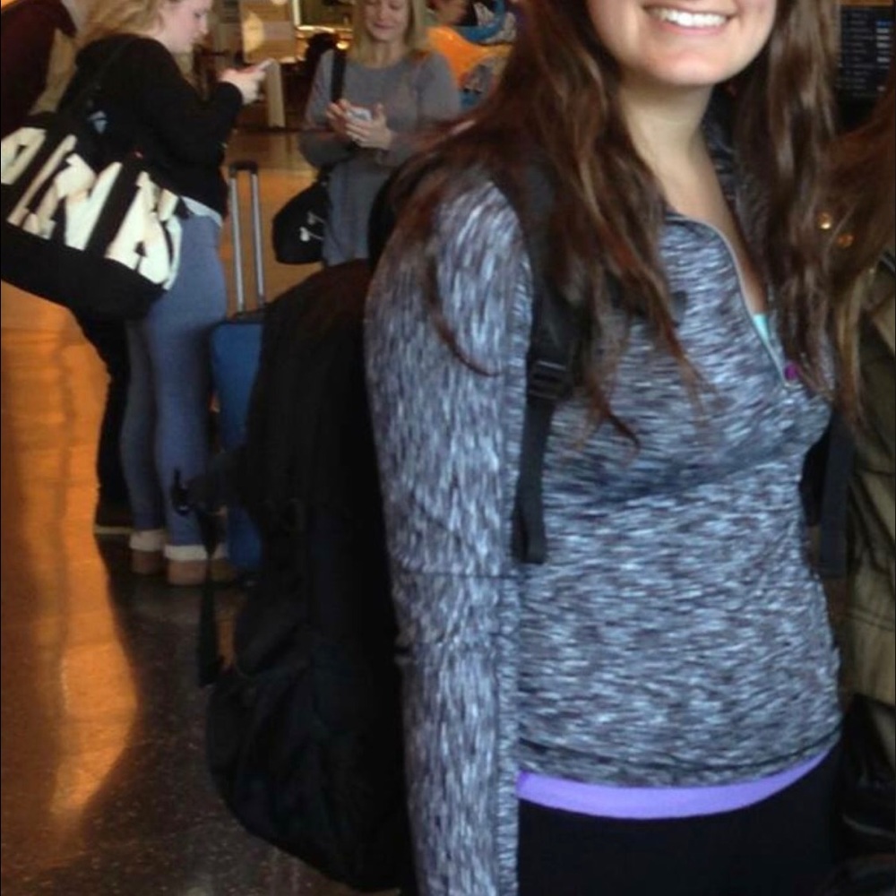 Athleta Heathered Quarterzip - Picture 2 of 3