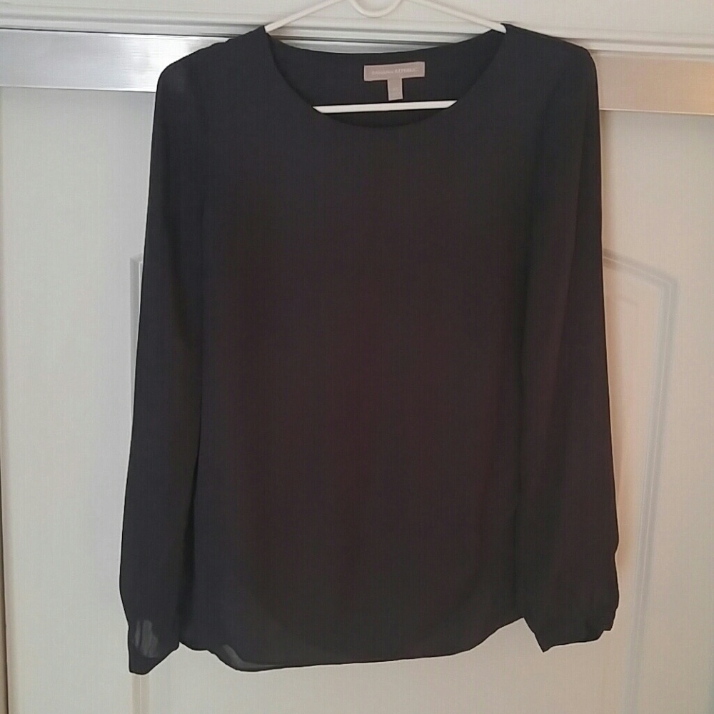 Banana Republic Dark Gray Blouse