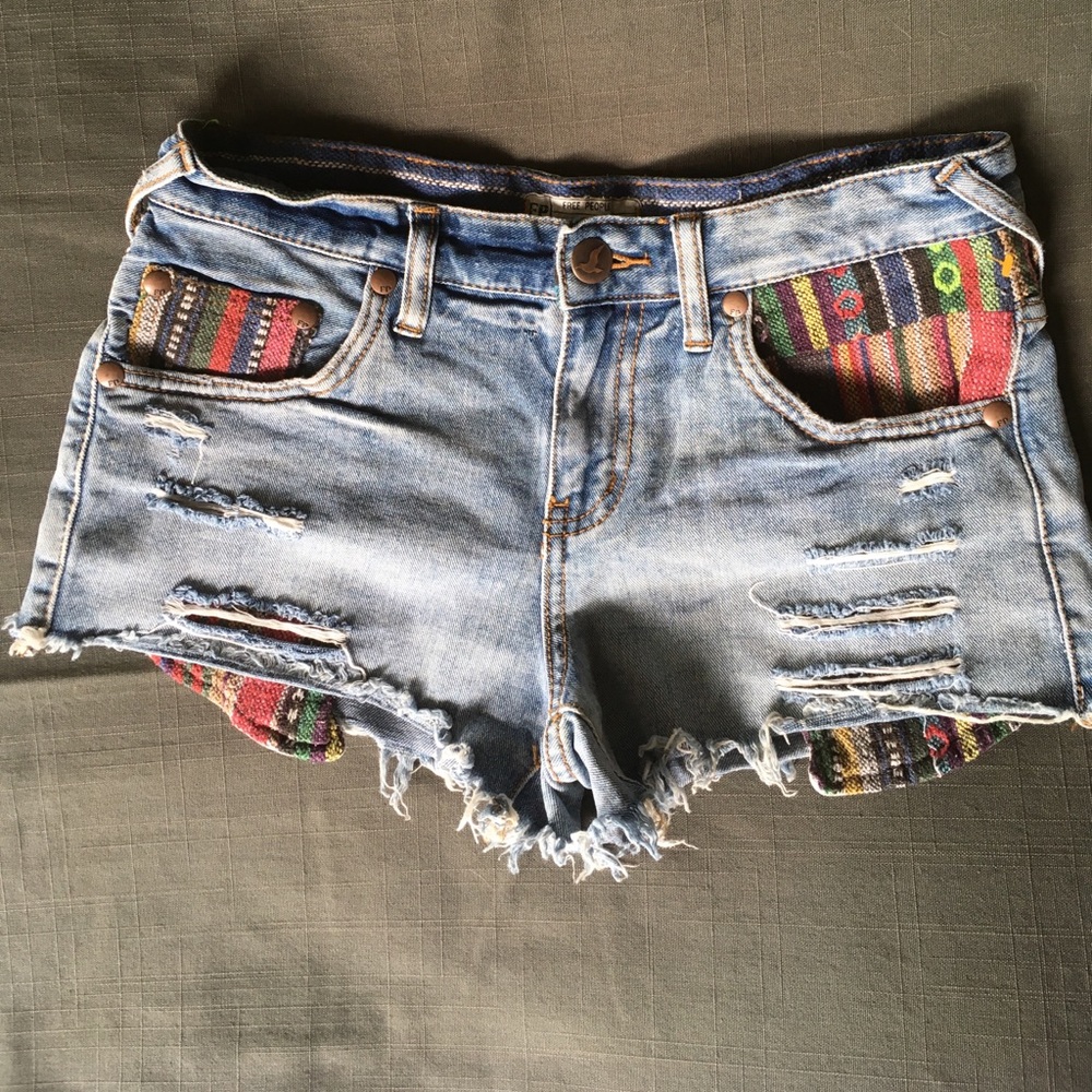 Free people jean shorts