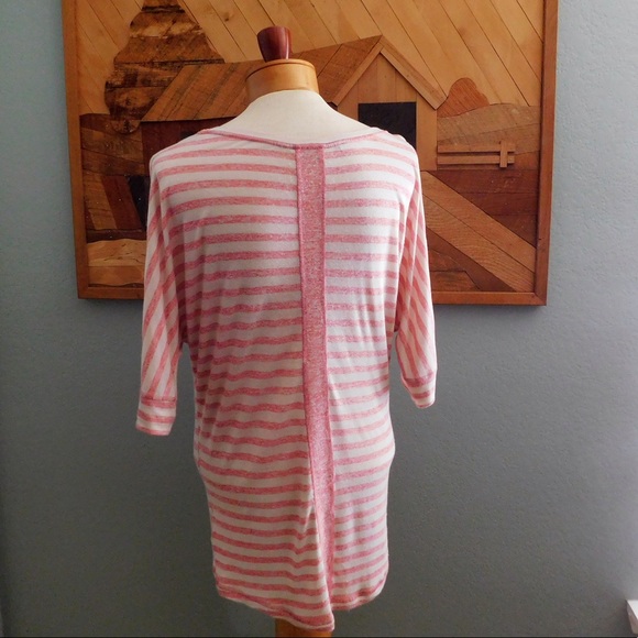 Pink Striped Guess Tunic Top - Picture 3 of 4