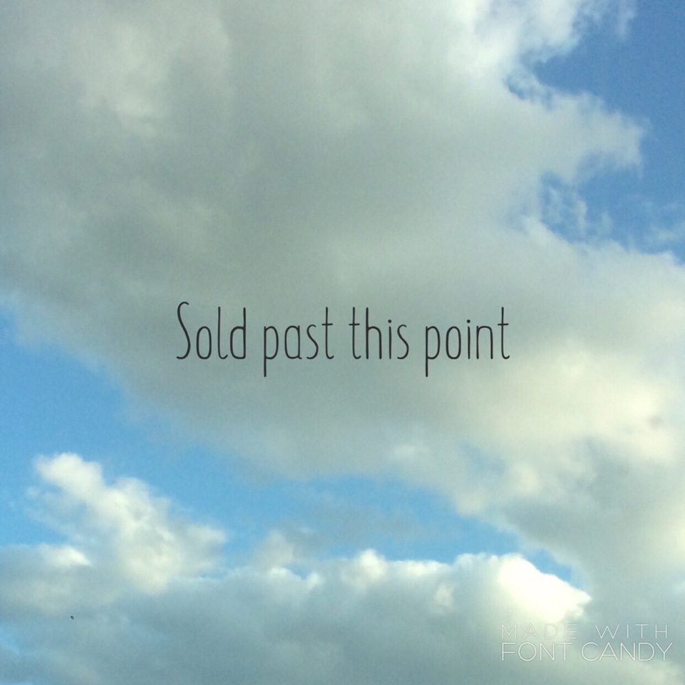 All items past this point are sold.