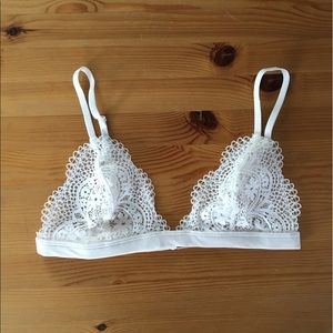 Victoria's Secret white lace bralette