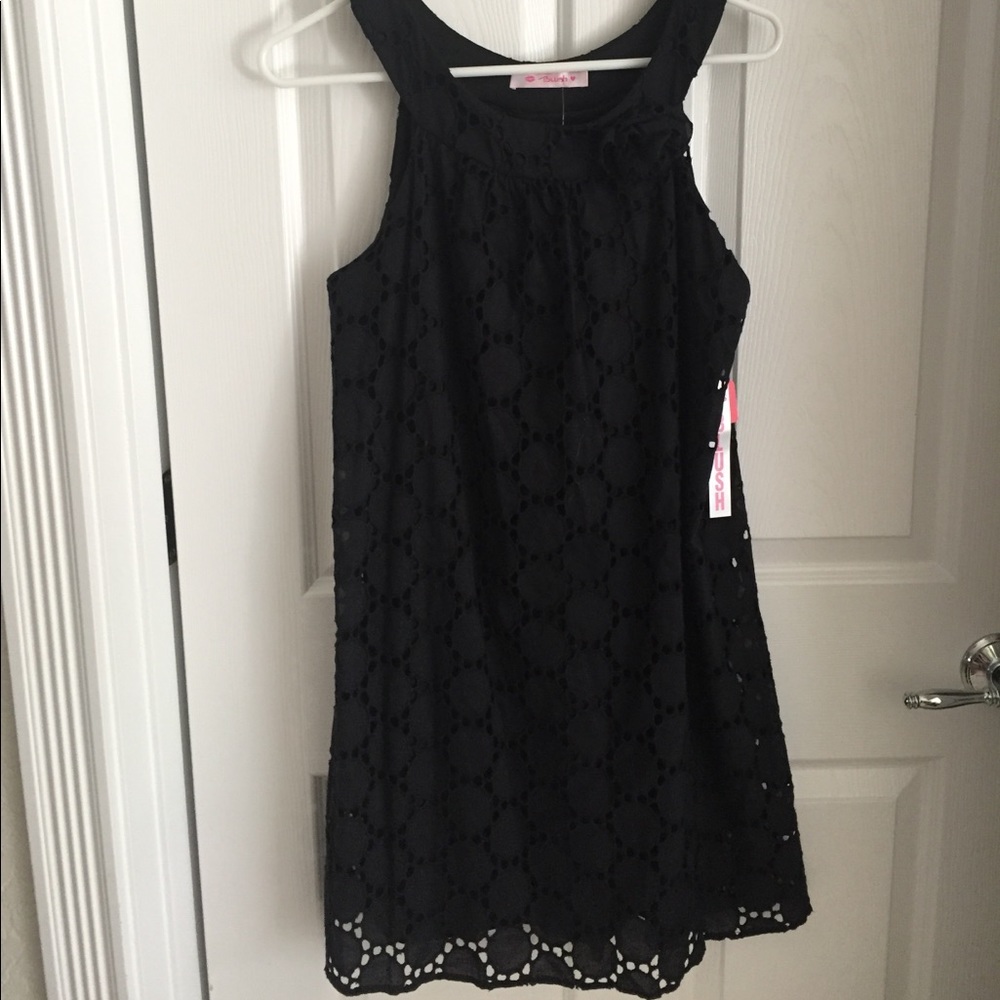 EYELET COTTON RACER BACK DRESS