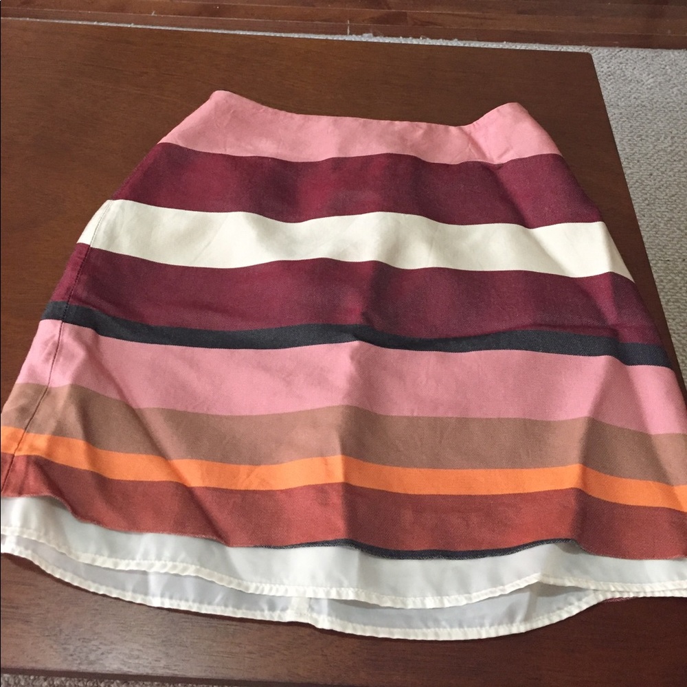 Striped mini skirt