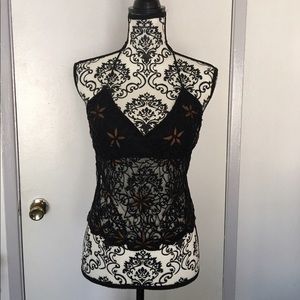 Beaded halter top